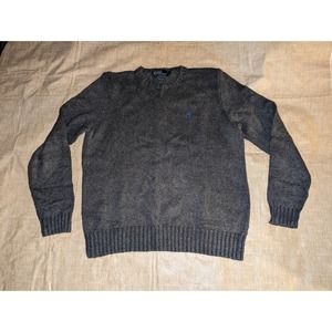 Polo Ralph Lauren Men's Gray Knitted Sweater Size XL Cotton/Linen